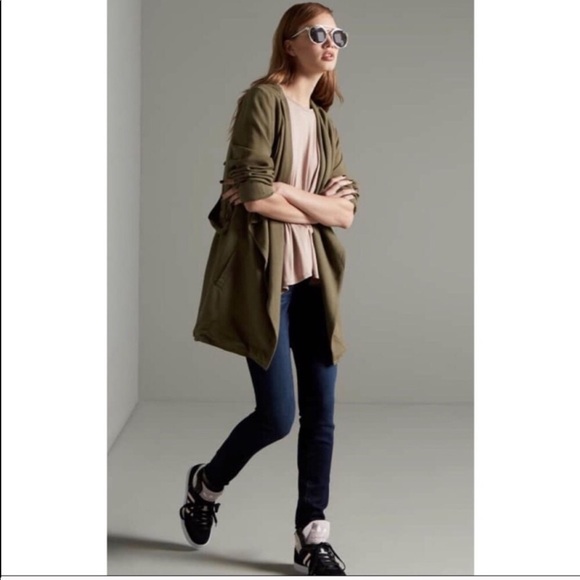 Jolt Jackets & Blazers - Jolt Green Hooded Lightweight Anorak Jacket